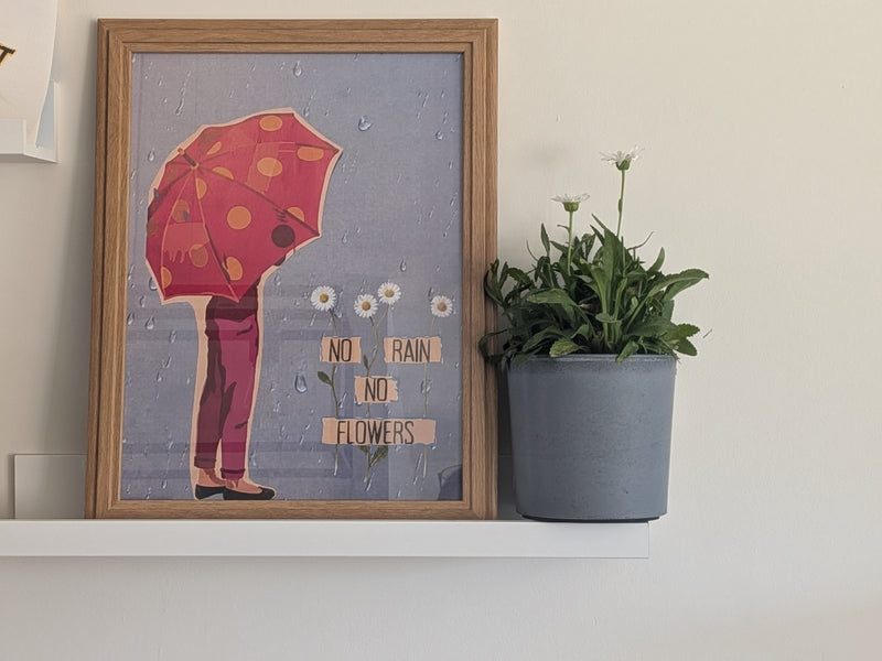 No Rain, No Flowers (A3)